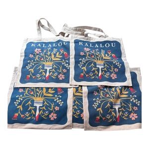 *New* Kalalou bundle of 5 cotton tote bags